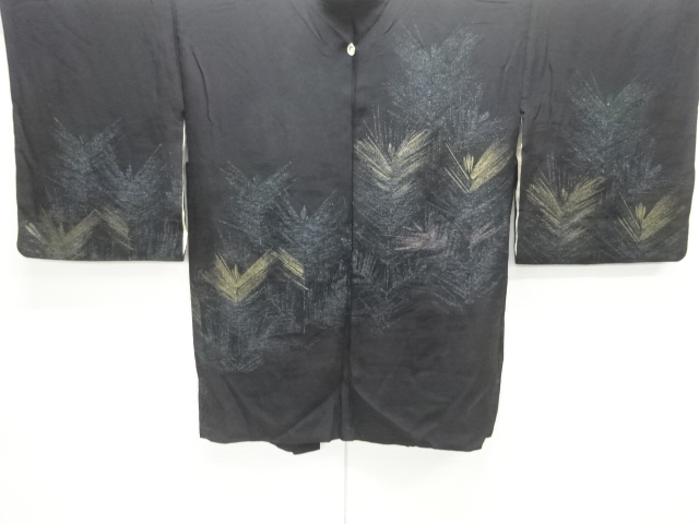 大正ロマン　松模様織出し一つ紋絵羽織